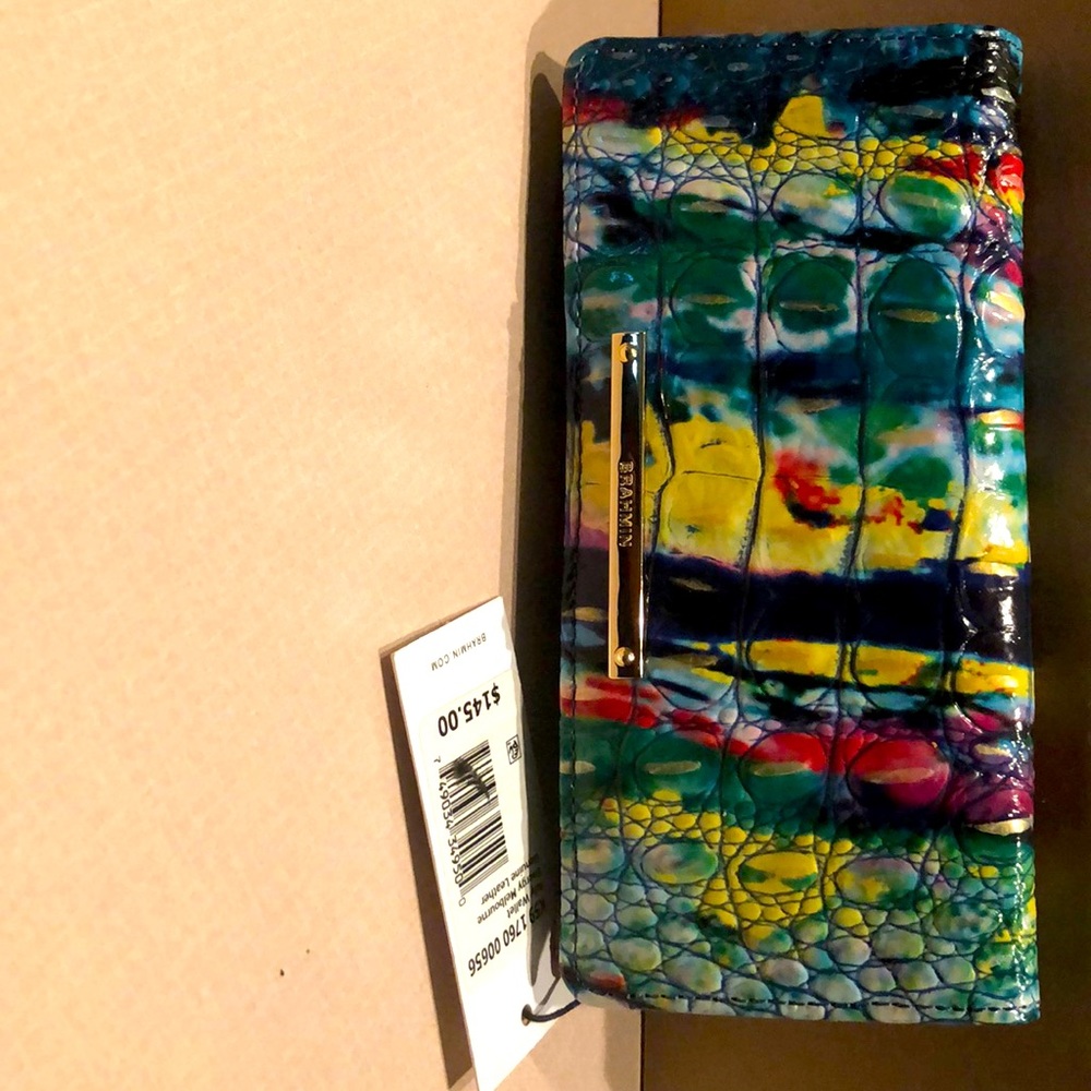 Brahmin multi colored wallet new with tags